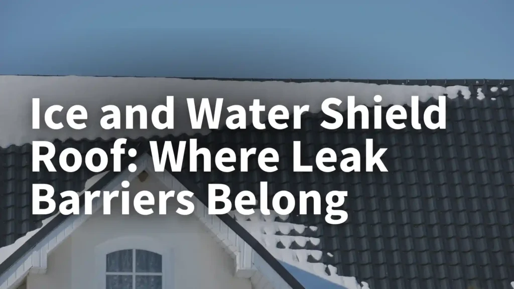 Ice and Water Shield Roof_ Where Leak Barriers Belong Image